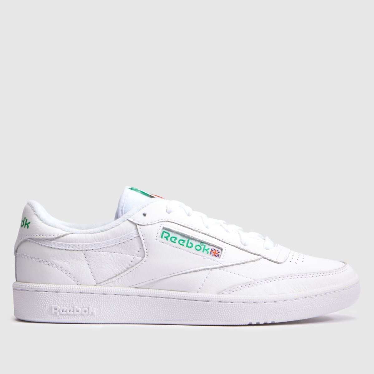 Reebok Club C 85 Trainers White/Green, Size: 10, Schuh