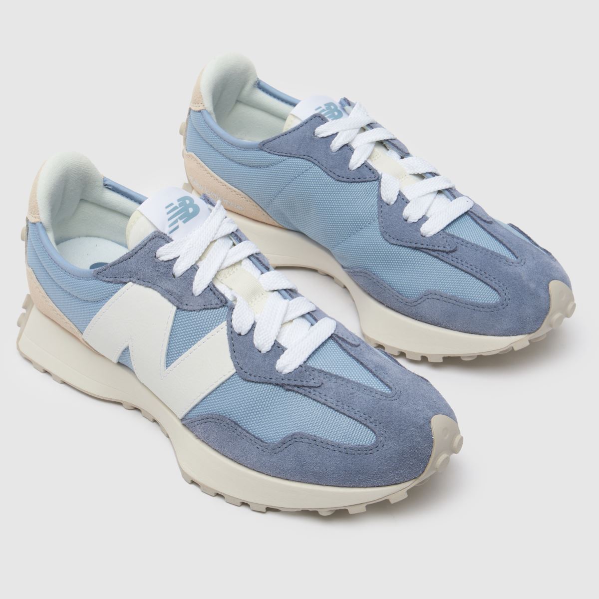 Herren Weiß-blau New Balance 327 Sneaker | schuh