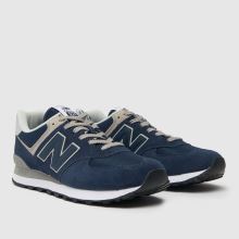 New Balance 574 in Navy new balance New Balance 574 in Navy,2 of 4