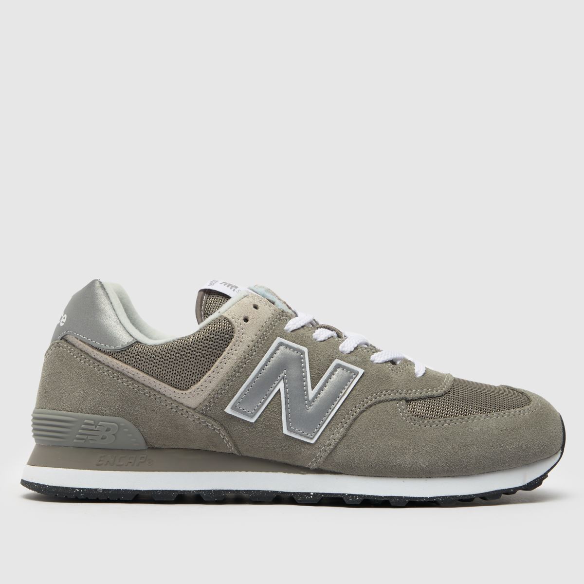 New Balance Men's 574 Trainers in Grey, Suede, Size: 7.5