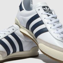 mens white & navy adidas jeans trainers | schuh