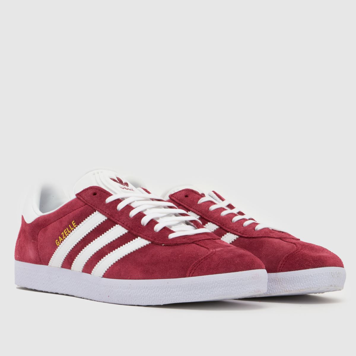adidas Gazelle in White & Burgundy adidas Gazelle 1