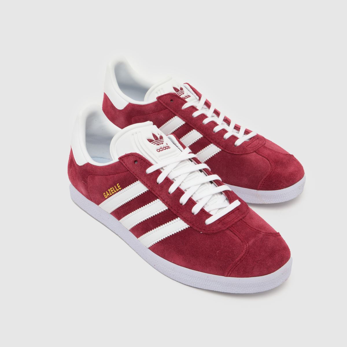 adidas Gazelle in White & Burgundy adidas Gazelle 4