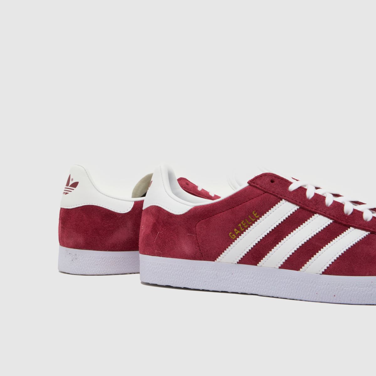 adidas Gazelle in White & Burgundy adidas Gazelle 7