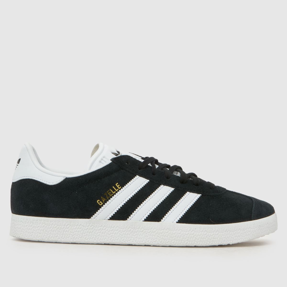 adidas Gazelle Trainers In Black & White, Size: 10 (EU 44?)
