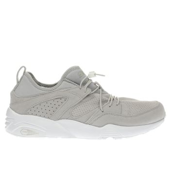 mens light grey puma blaze of glory soft trainers | schuh PUMA LIGHT GREY BLAZE OF GLORY SOFT TRAINERS