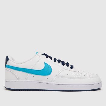 Nike white & blue court vision low trainers Nike white & blue court vision low trainers