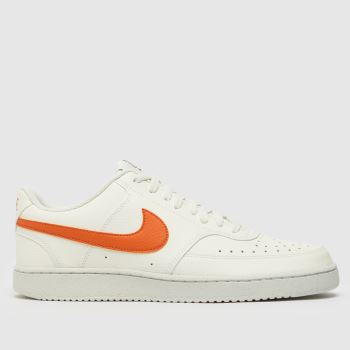 Nike white & orange court vision low better trainers Nike white & orange court vision low better trainers