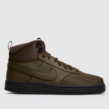 Nike Dark Brown Court Vision Mid Mens Trainers