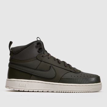 Nike Dark Grey Court Vision Mid Mens Trainers
