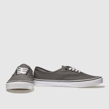 mens vans grey & black authentic trainers mens vans grey & black authentic trainers