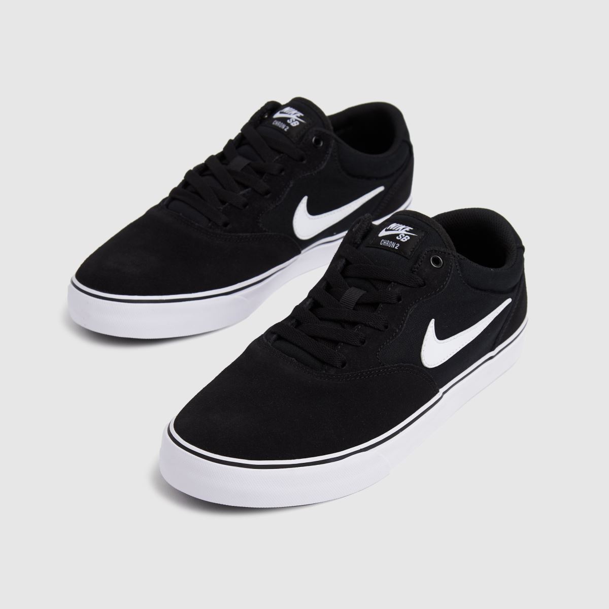 Mens Black \u0026 White Nike SB Sb Chron 2 