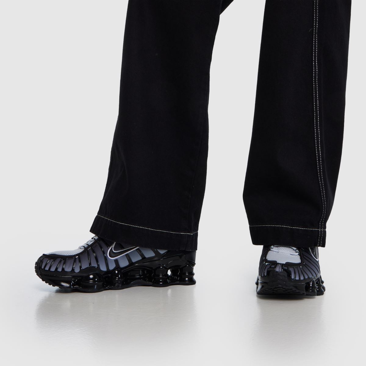 Mens Black & Grey Nike Shox TL Trainers | schuh