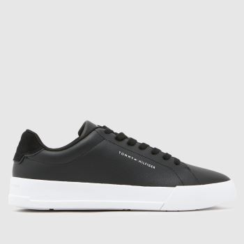 TOMMY HILFIGER Black Court Core Mens Trainers