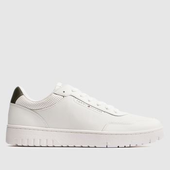 TOMMY HILFIGER White Basket Mens Trainers