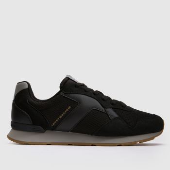 TOMMY HILFIGER Black Multi Core Runner Mens Trainers