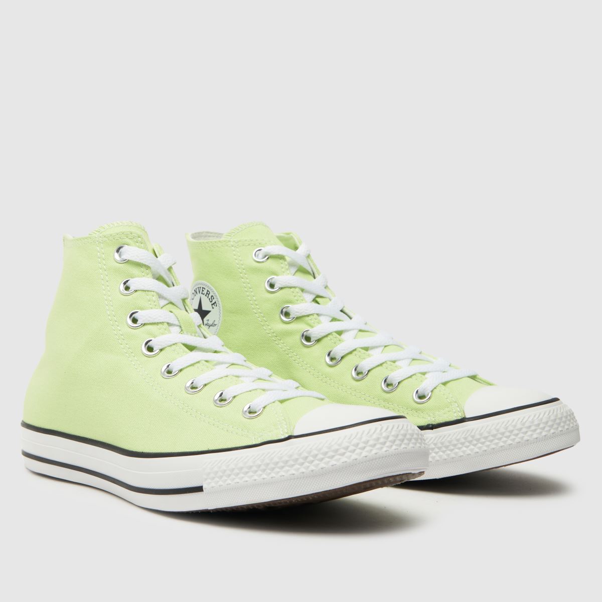 Mens Lime Converse All Star Hi Trainers schuh