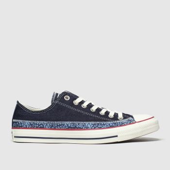 Converse navy ox floral trainers Converse navy ox floral trainers
