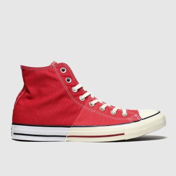 Converse red split hi trainers Converse red split hi trainers