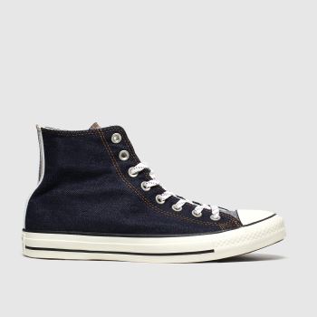 converse navy all star denim hi trainers converse navy all star denim hi trainers