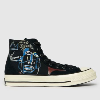 Converse black & brown basquiat chuck 70 hi trainers Converse black & brown basquiat chuck 70 hi trainers