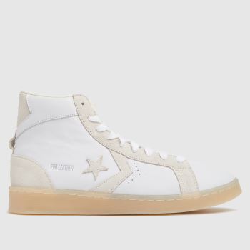 Converse white hi pro leather mid trainers Converse white hi pro leather mid trainers