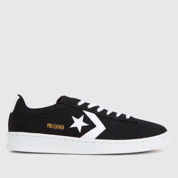 Converse black & white pro leather court ox trainers Converse black & white pro leather court ox trainers