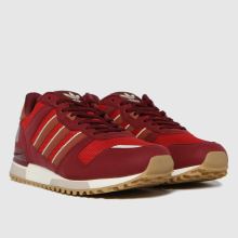 mens adidas burgundy zx 700 trainers