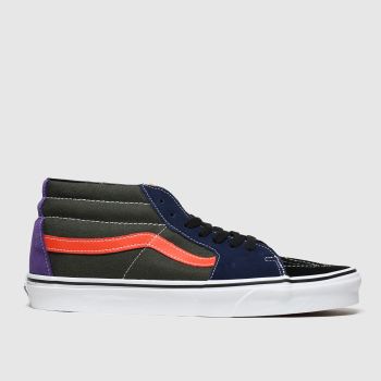 Vans black & green sk8-mid trainers Vans black & green sk8-mid trainers