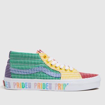 Vans multi sk8-mid pride trainers Vans multi sk8-mid pride trainers