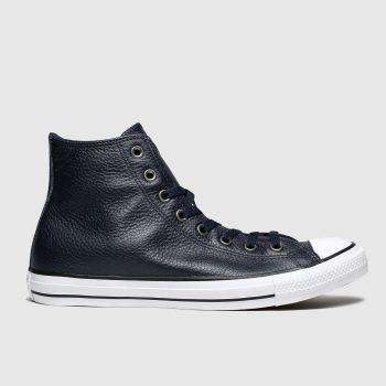 Converse navy all star leather hi trainers Converse navy all star leather hi trainers