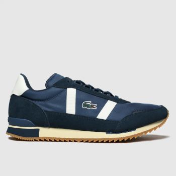lacoste navy & white partner retro trainers lacoste navy & white partner retro trainers