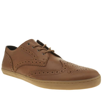 mens tan fred perry ealing leather trainers | schuh FRED PERRY TAN EALING LEATHER TRAINERS