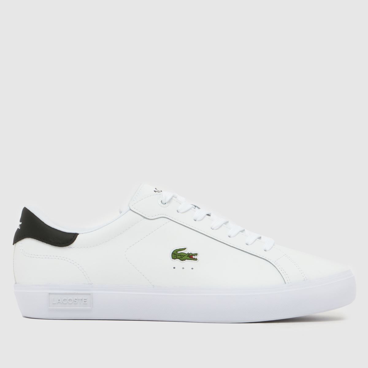 Lacoste Powercourt Trainers in White & Black