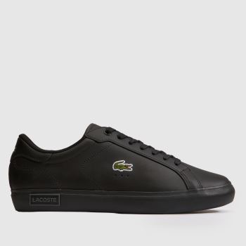 Lacoste Black Powercourt Mens Trainers
