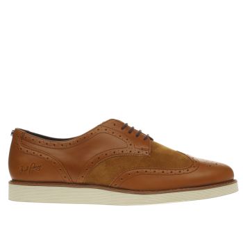 mens tan fred perry newburgh brogue trainers | schuh FRED PERRY TAN NEWBURGH BROGUE TRAINERS