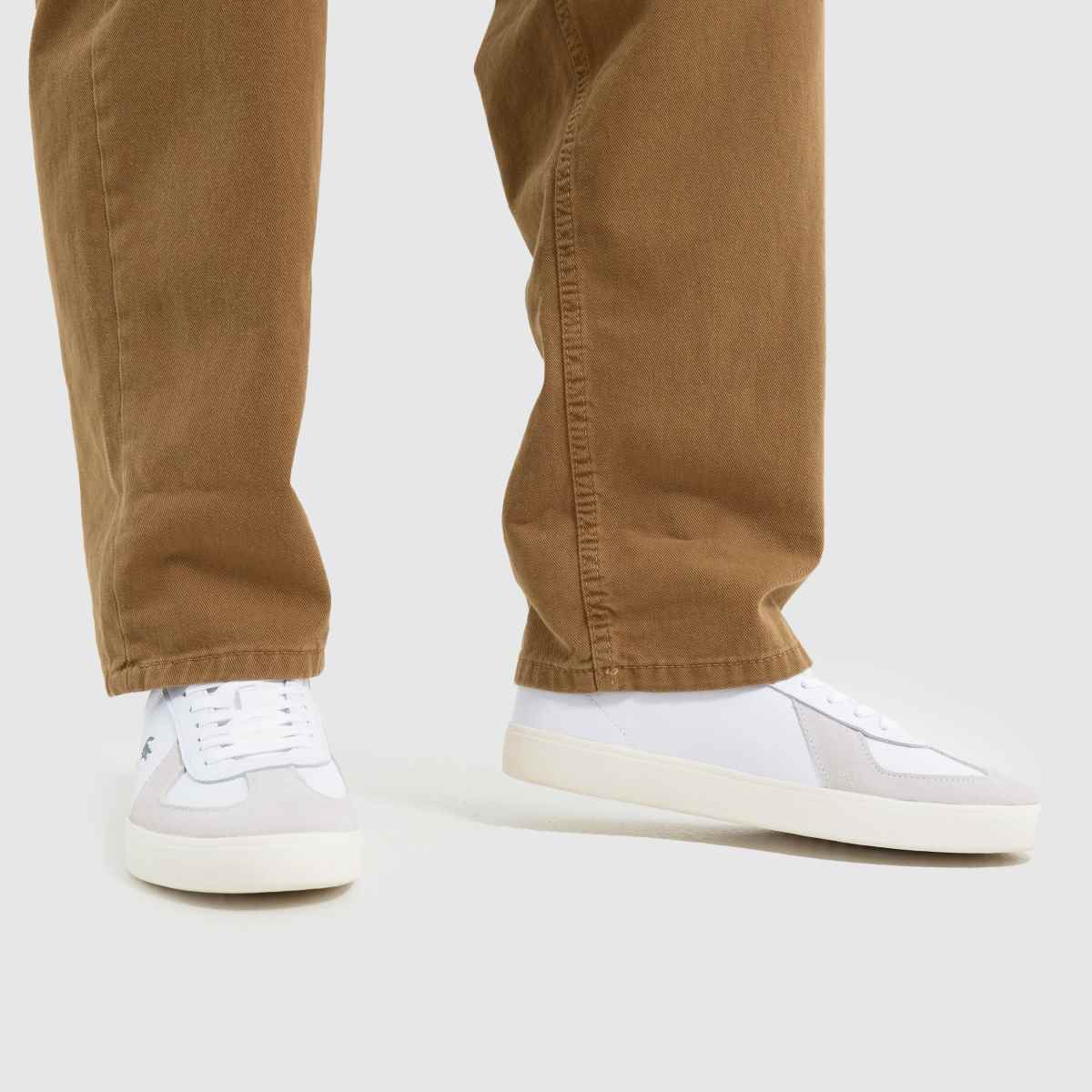 Lacoste Baseshot Pro in White Multi Lacoste Baseshot Pro 8