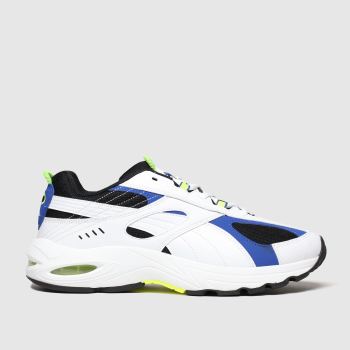puma white & blue cell speed trainers puma white & blue cell speed trainers