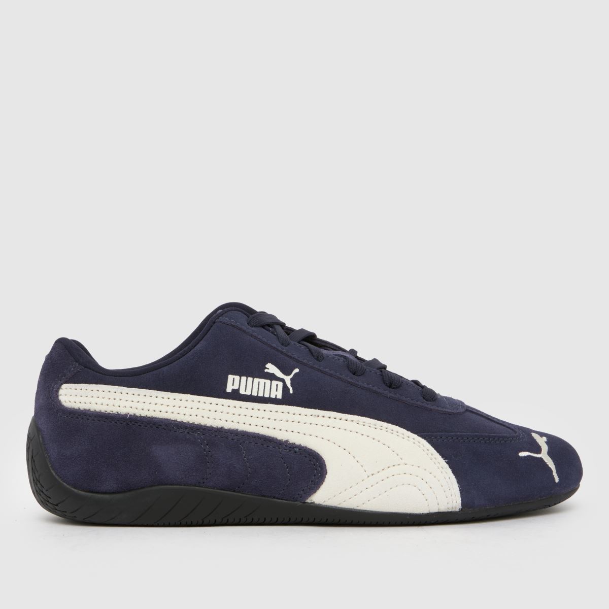 PUMA SpeeDCat Trainers in Navy & White
