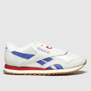 Reebok white & red nylon ripple trainers Reebok white & red nylon ripple trainers