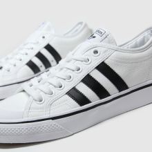 adidas nizza white and black