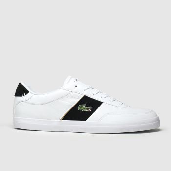 lacoste white & black court-master trainers lacoste white & black court-master trainers