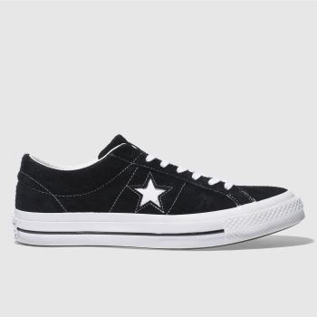 converse black & white one star suede ox trainers converse black & white one star suede ox trainers