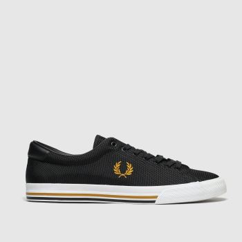 fred perry black & gold underspin trainers fred perry black & gold underspin trainers