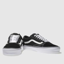 vans black white old skool lite trainers vans black white old skool lite trainers