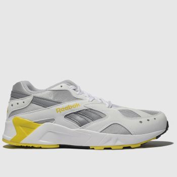 reebok white & yellow aztrek trainers reebok white & yellow aztrek trainers