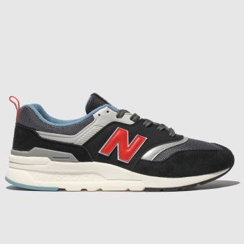 new balance black & orange 997 trainers new balance black & orange 997 trainers
