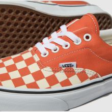 checkerboard vans orange