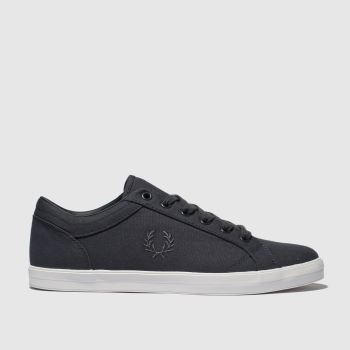 fred perry dark grey baseline canvas trainers fred perry dark grey baseline canvas trainers
