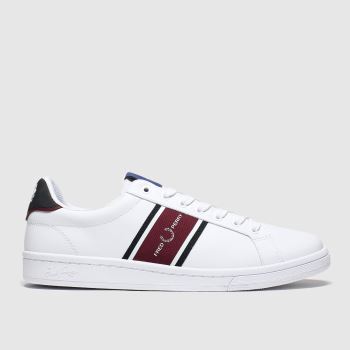 Fred Perry white & burgundy b721 webbing trainers Fred Perry white & burgundy b721 webbing trainers